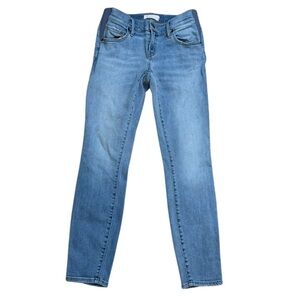 HATCH Side Panel Light Wash Stretch Maternity Jeans Size 27 VGUC